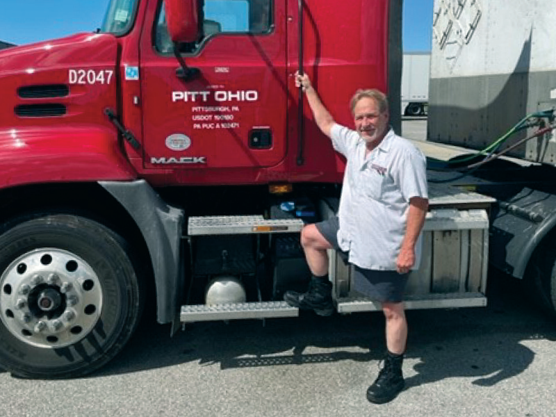 PITT OHIO driver enjoys being home daily.