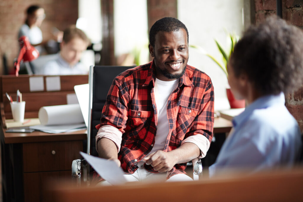 Professional truck driver interviews for job