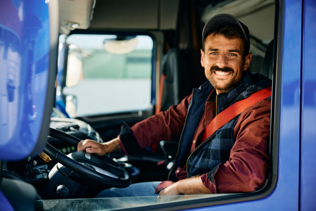 Happy Truck Driver