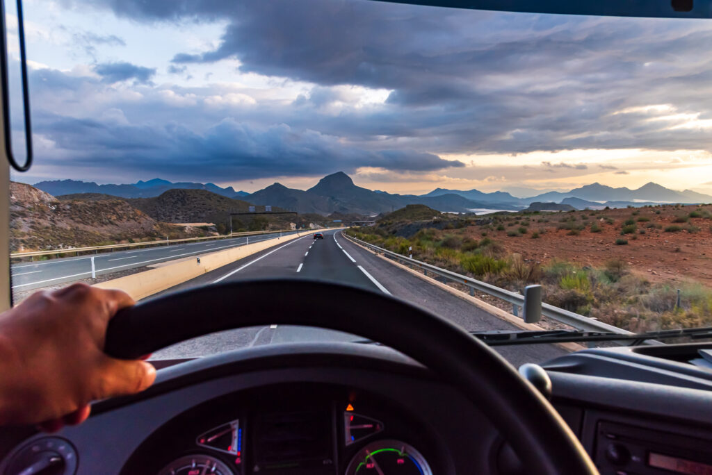 Truck driver thrives behind the wheel